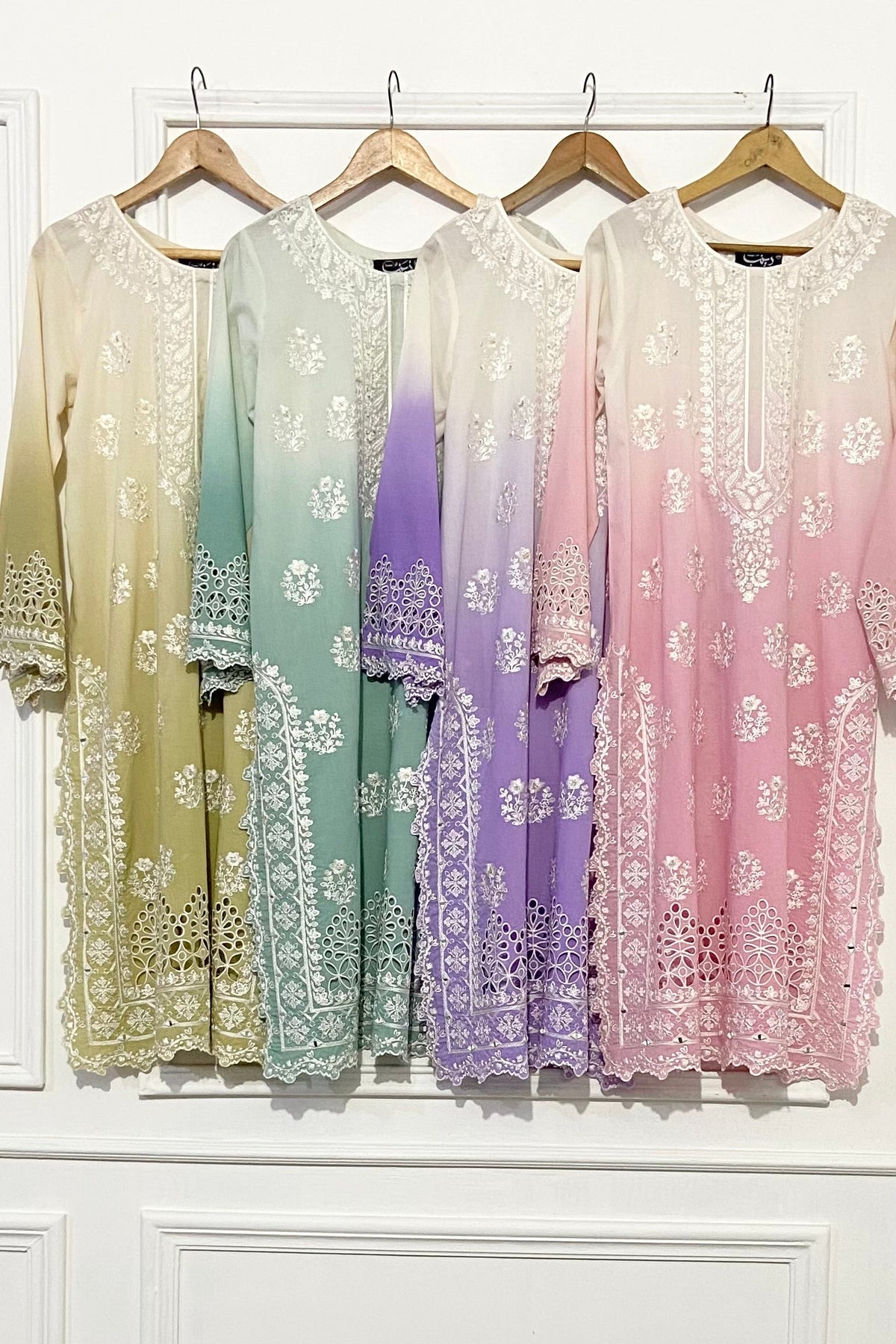 SHADED PINK & WHITE KURTA