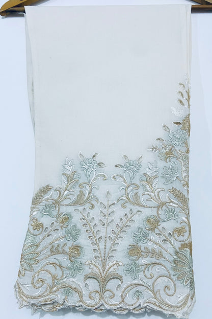 Ivory Embroidered & Cut Work Pant