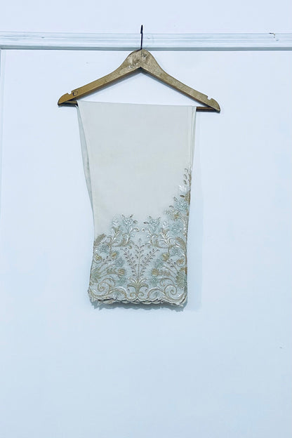 Ivory Embroidered & Cut Work Pant
