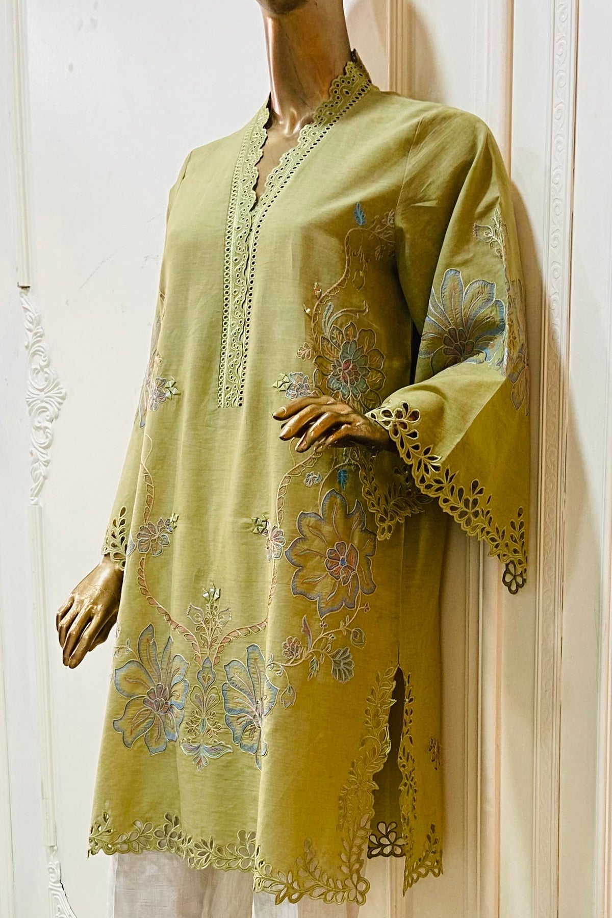 Light Mehndi Kurta