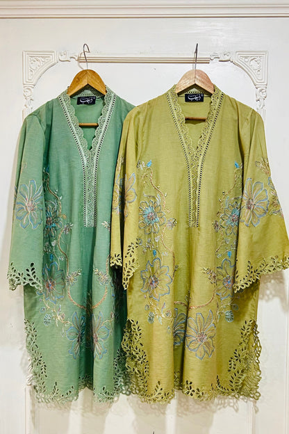 Light Mehndi Kurta