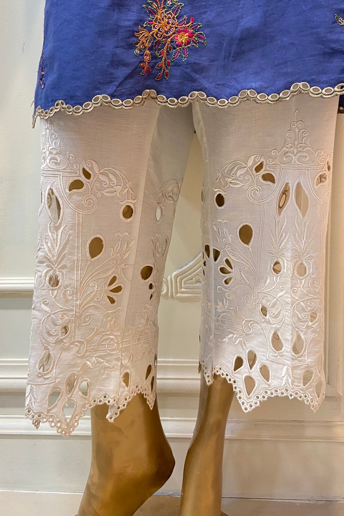 Ivory Cut Work Pant