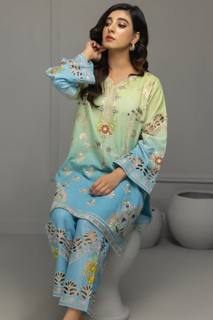 Shaded Green & Blue Co-Ord Sets
