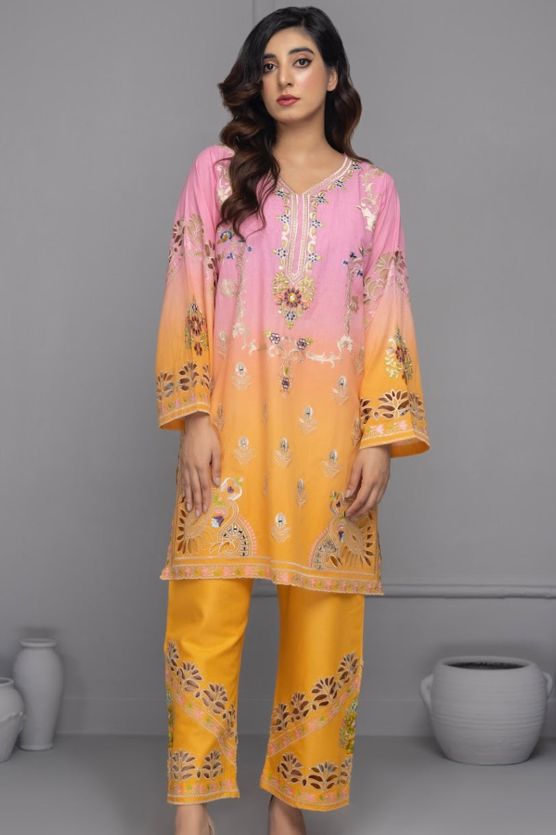 Shaded Pink & Orange Co-Ord Sets
