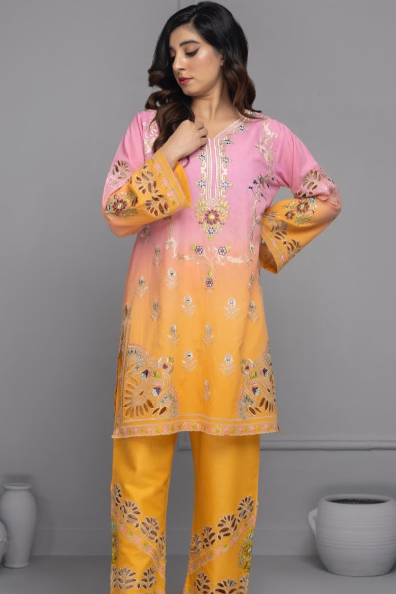 Shaded Pink & Orange Co-Ord Sets
