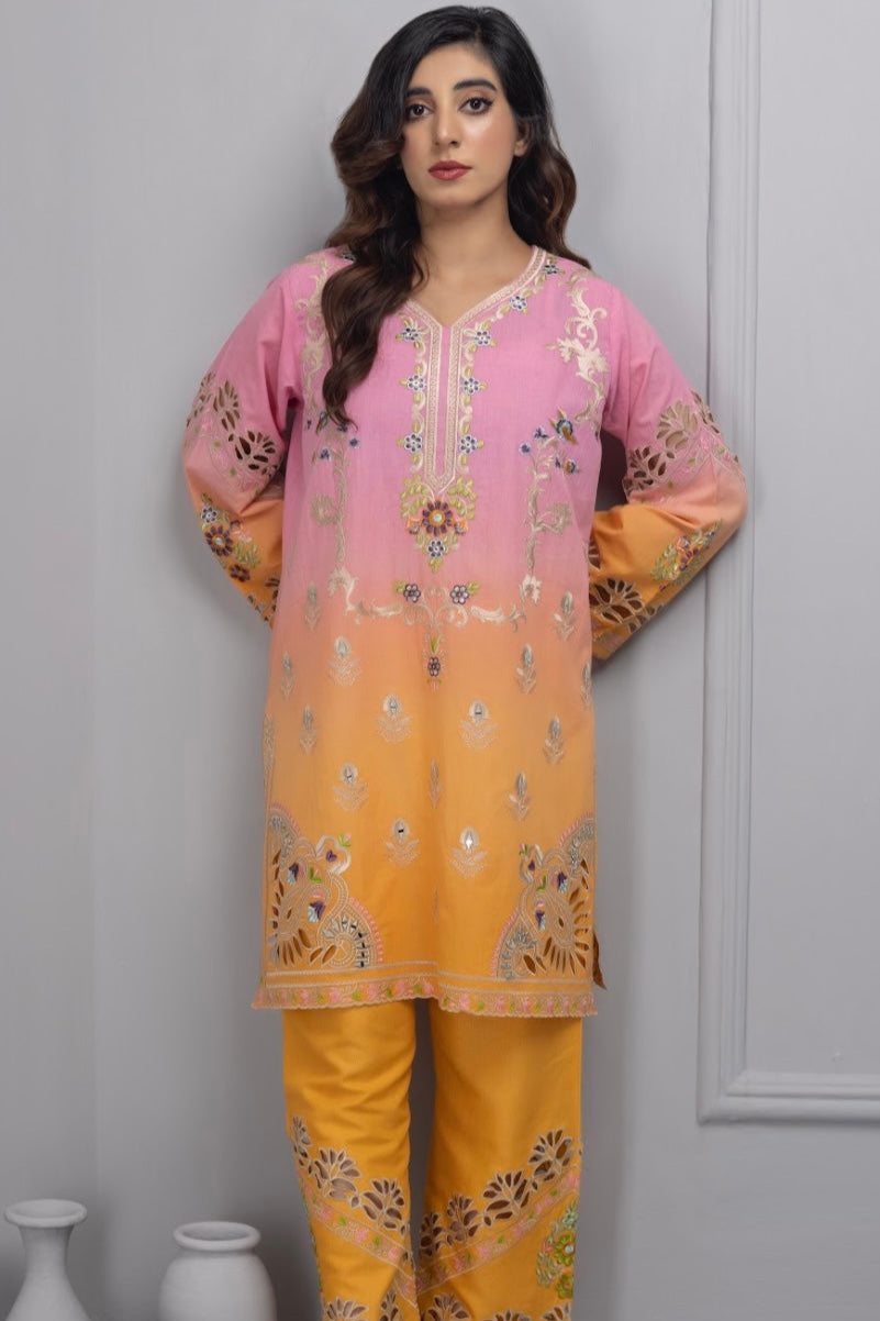 Shaded Pink & Orange Co-Ord Sets