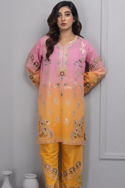 Shaded Pink & Orange Co-Ord Sets