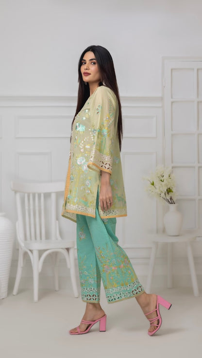 Light Green & Sky Blue Co-Ord Sets