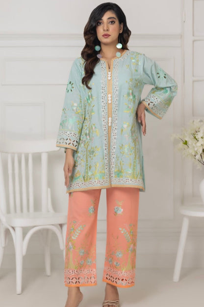 Sky Blue & Peachy Orange Co-Ord Sets