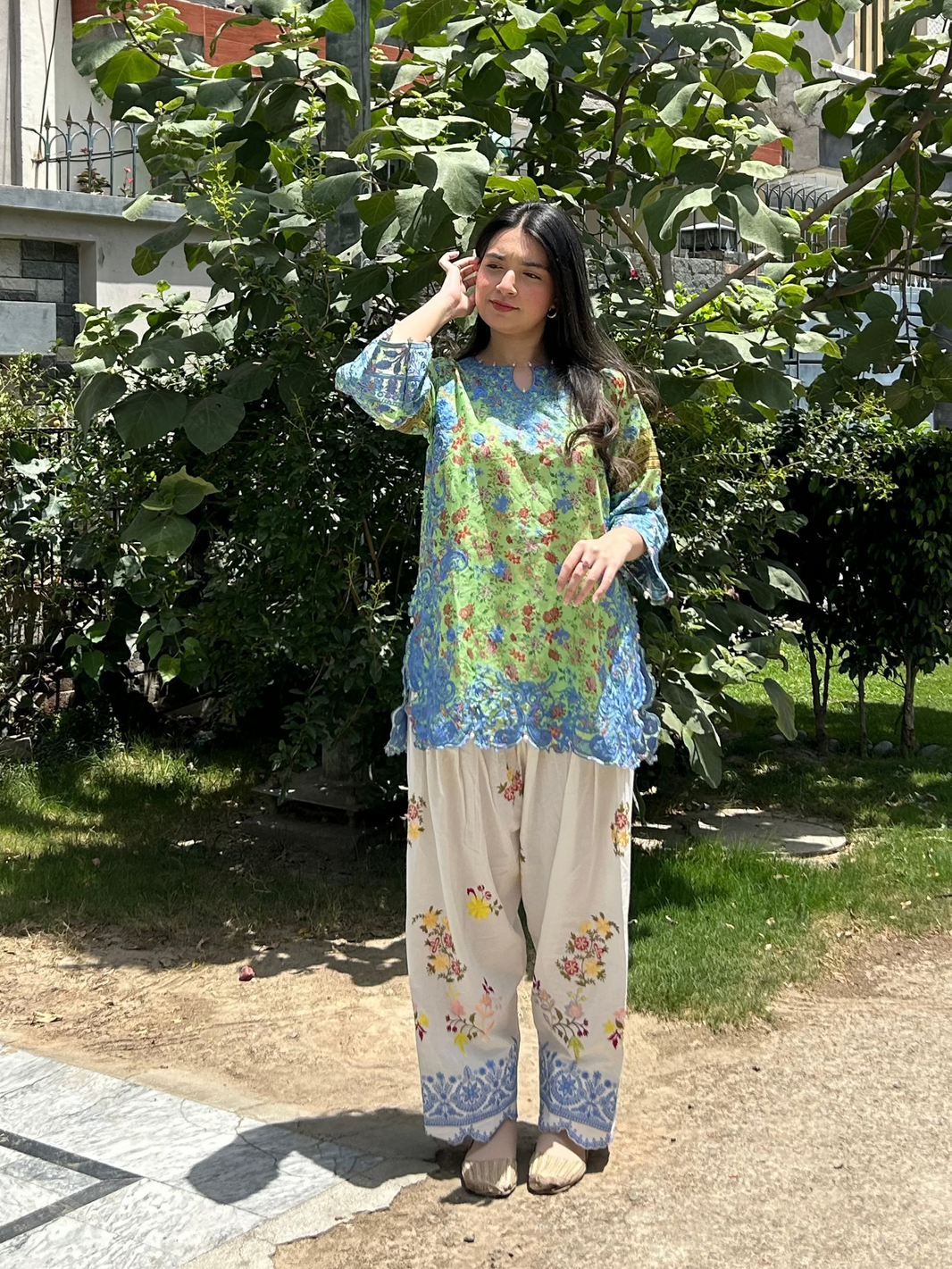 GREEN-PRINTED -CO-ORD