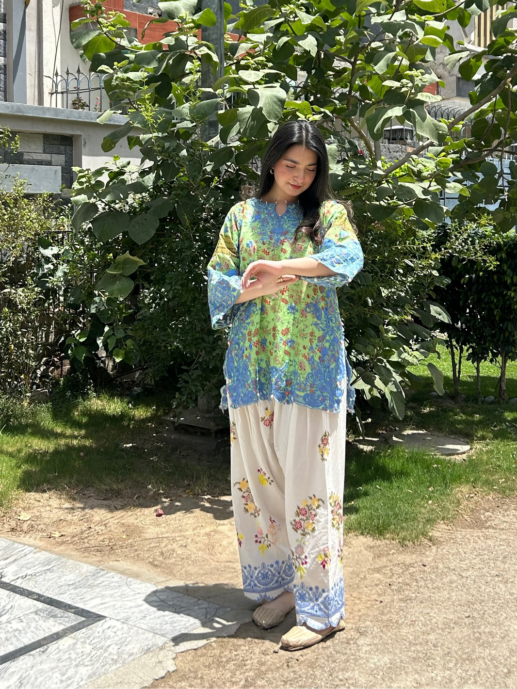 GREEN-PRINTED -CO-ORD