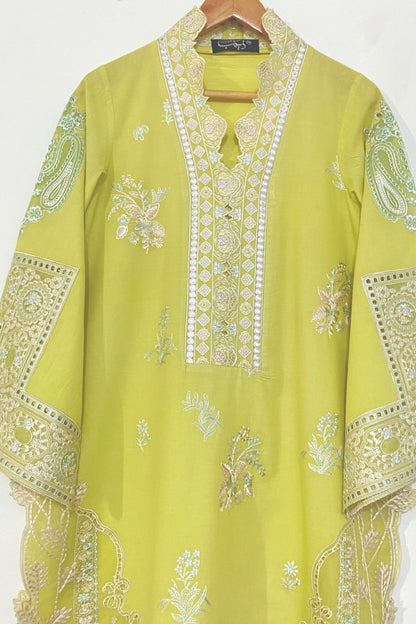 Lemon applique Kurta.