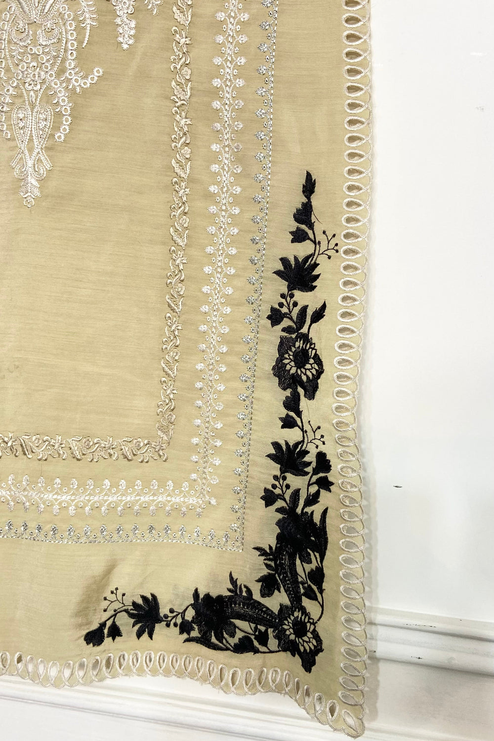 beige long kurta