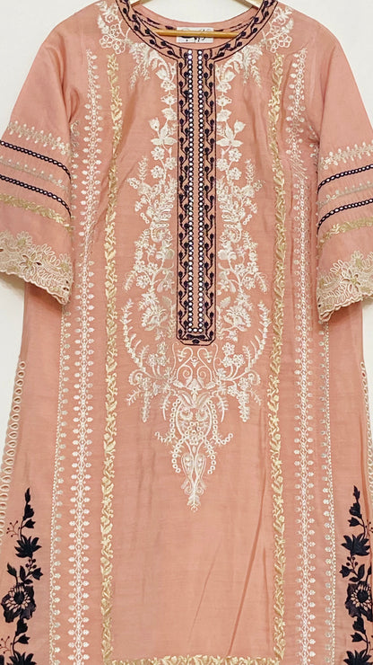 tea pink  long kurta