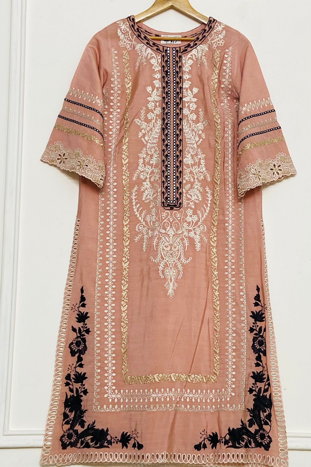 tea pink  long kurta