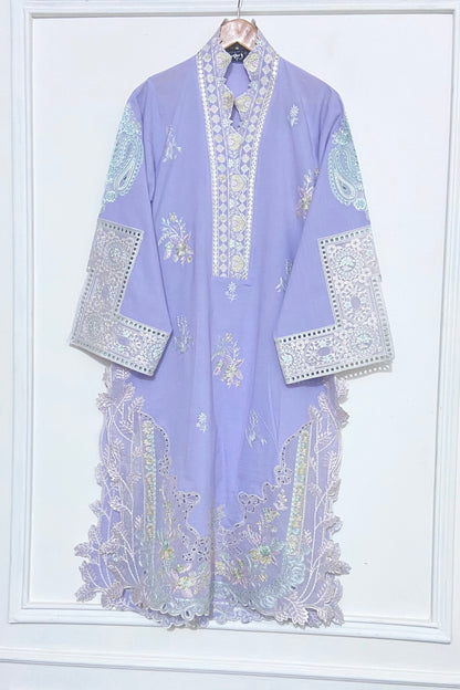 Light Lavender Embroidered Kurta