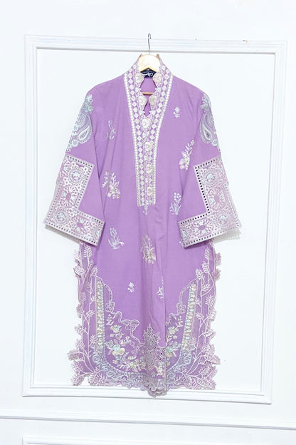 Lavender Embroidered Kurta