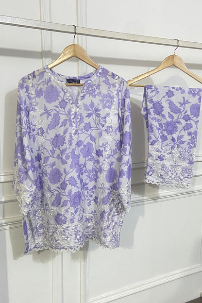 Printed Lilac CO-ORD Set