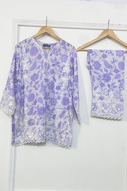 Printed Lilac CO-ORD Set
