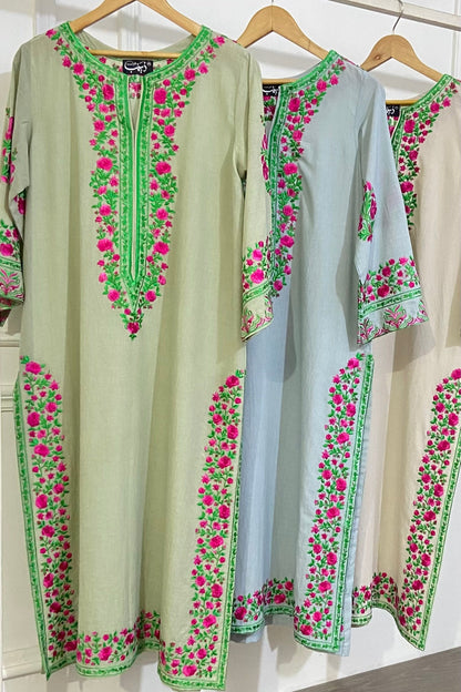 sky grey  pant kurta