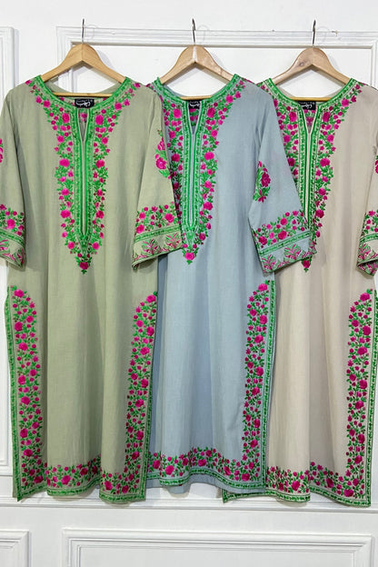 sky grey  pant kurta
