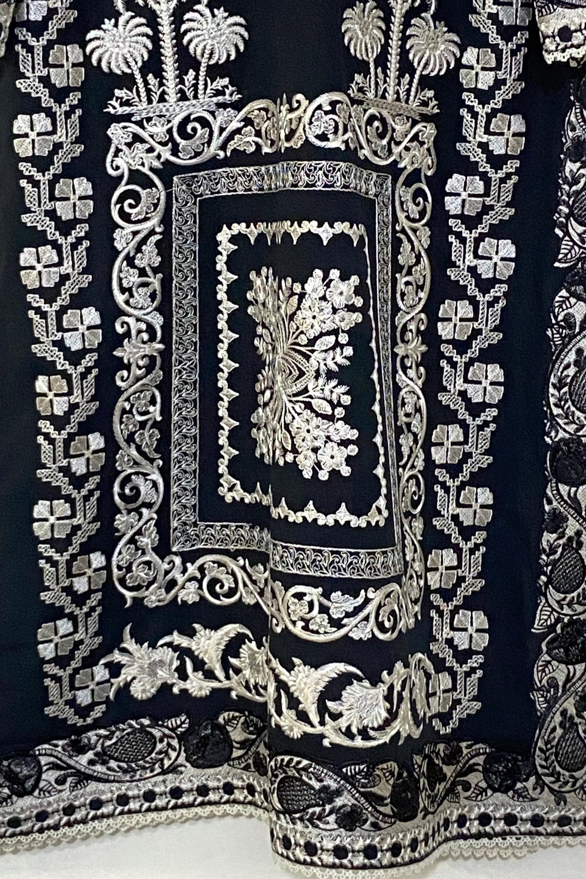 cross stitch black kurta
