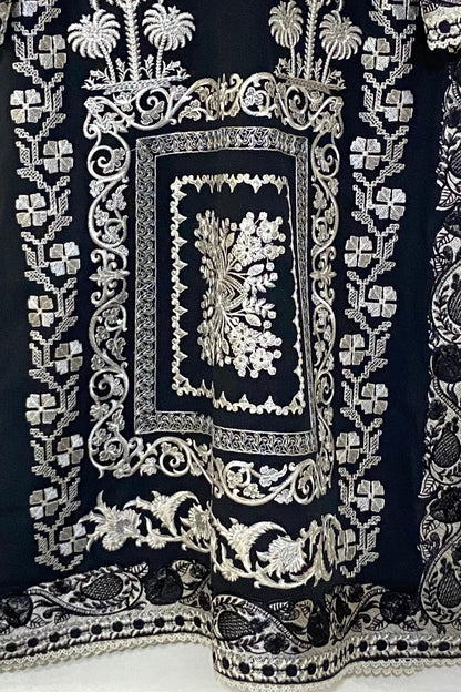 cross stitch black kurta