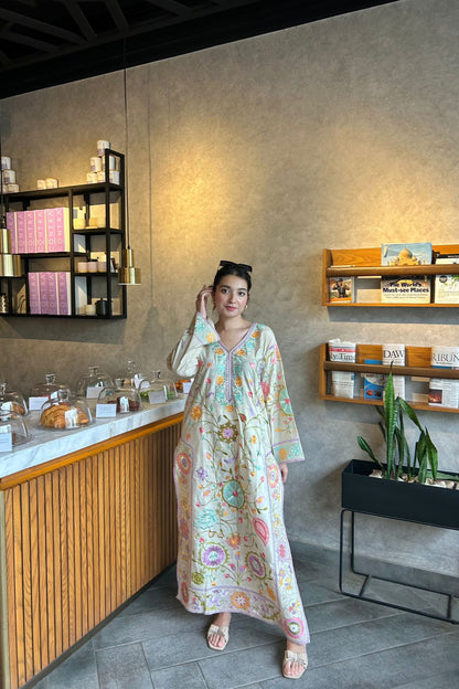 PEARL IVORY KAFTAN