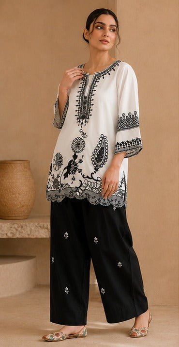 WHITE & BLACK CO-ORD