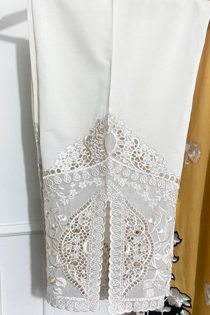 Ivory Cut Work Pant