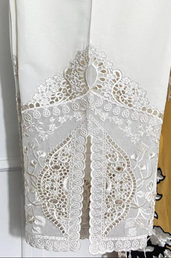 Ivory Cut Work Pant