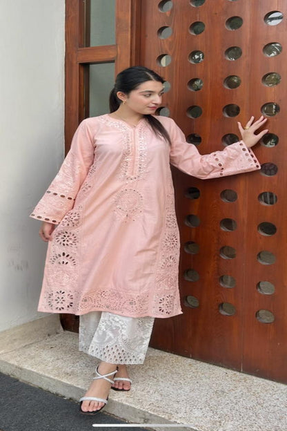 MELON PINK     KAMDANI kurta