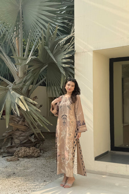 COFFEE BROWN KAFTAN 2PCS