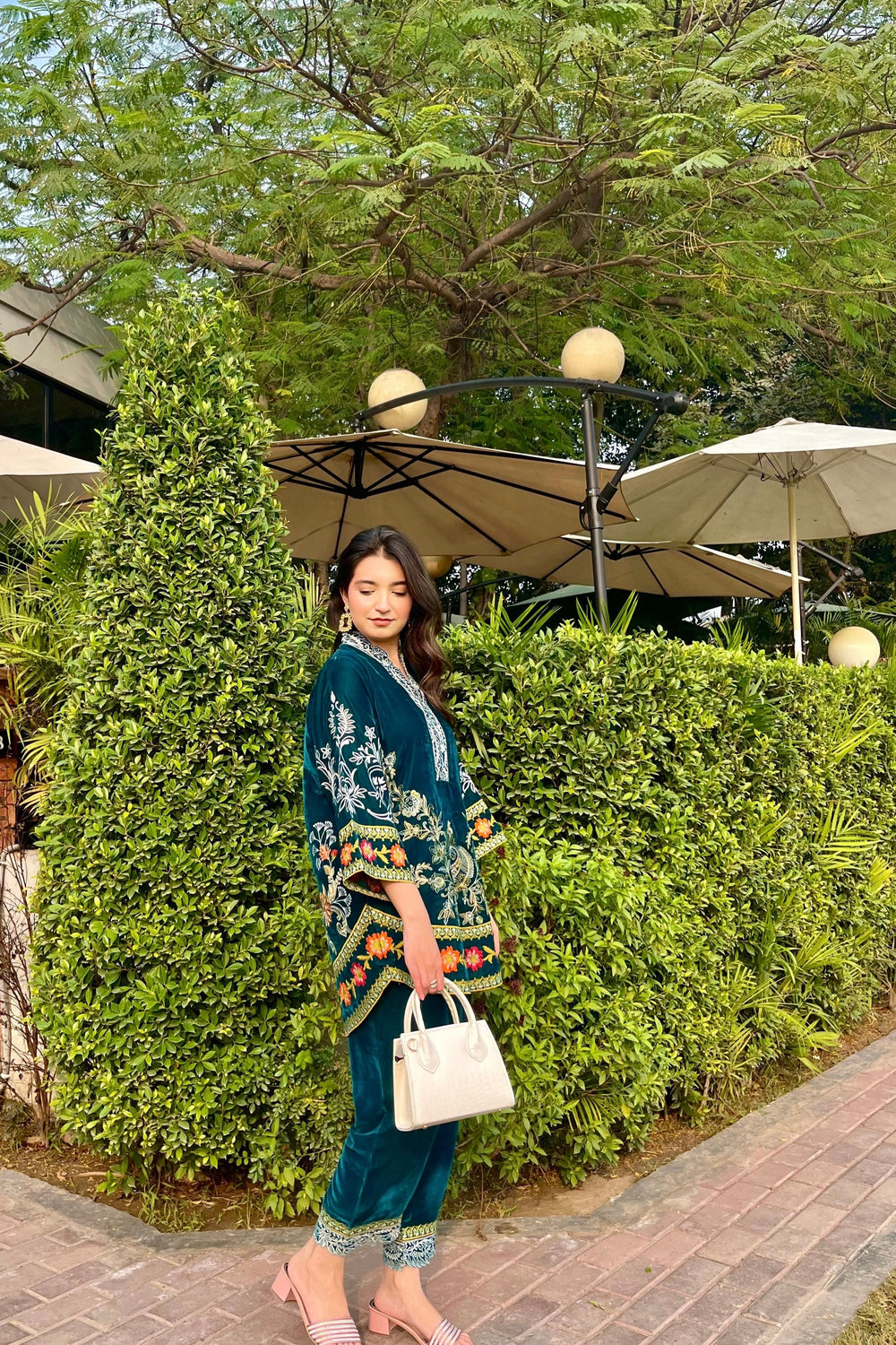 velvet-co-ord (ocean green)