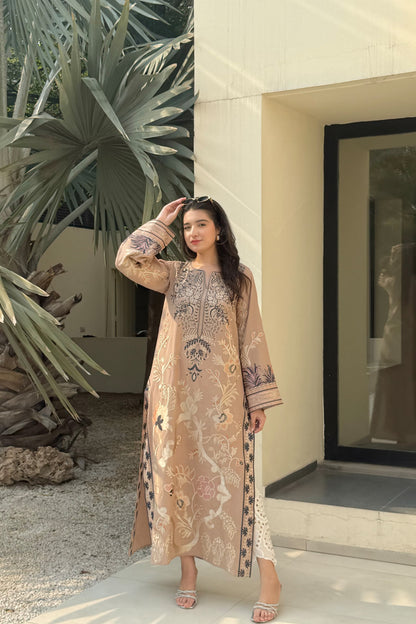 COFFEE BROWN KAFTAN 2PCS