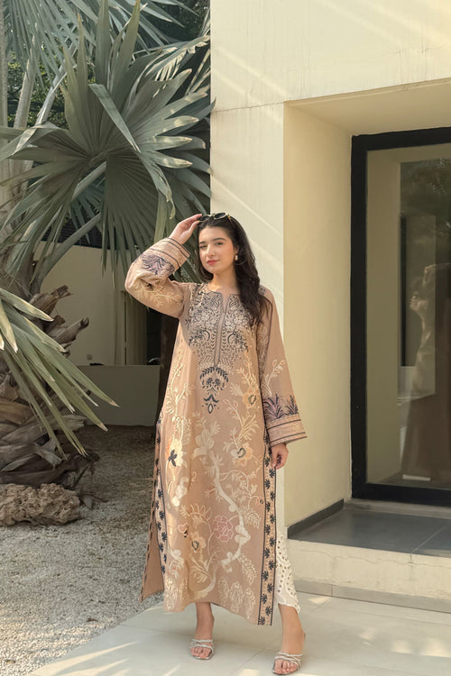 COFFEE BROWN KAFTAN 2PCS