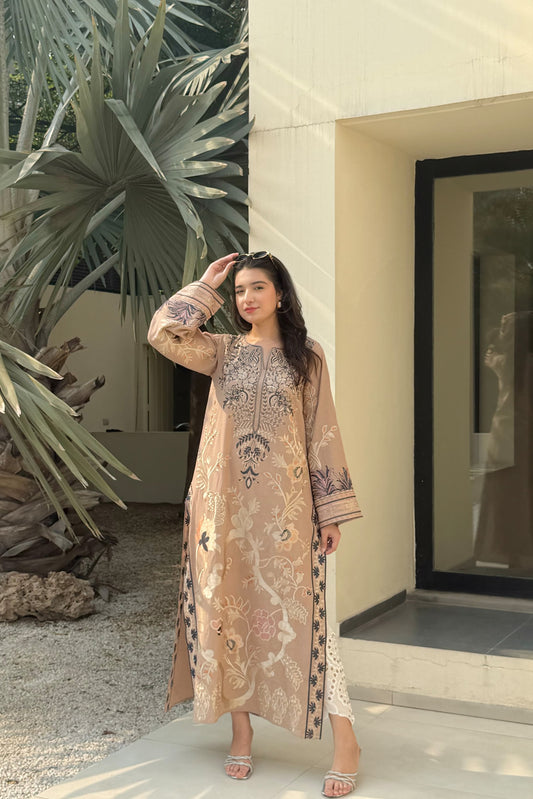 COFFEE BROWN KAFTAN 2PCS