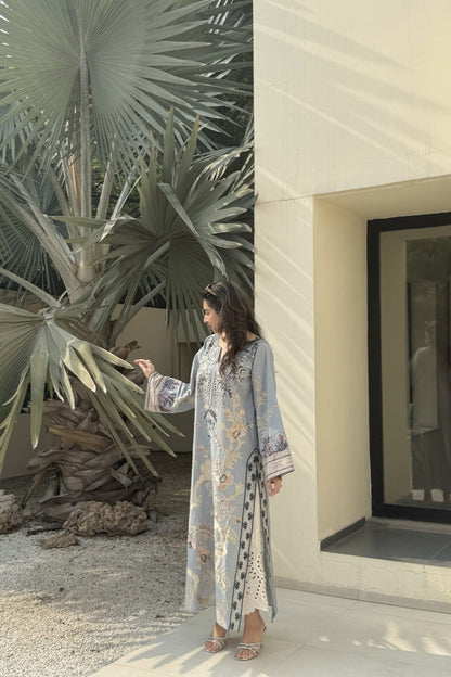 DOLPHIN GREY KAFTAN 2PCS