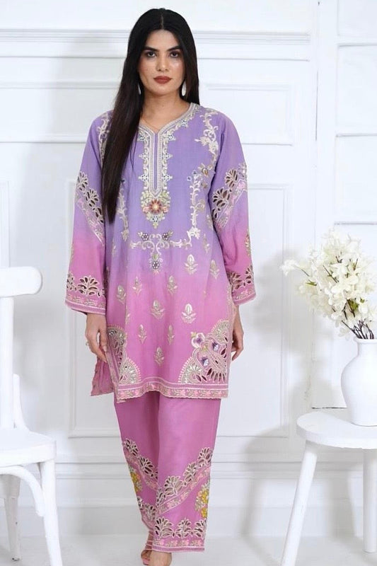 Shaded Purple & Pink Co-Ord Sets