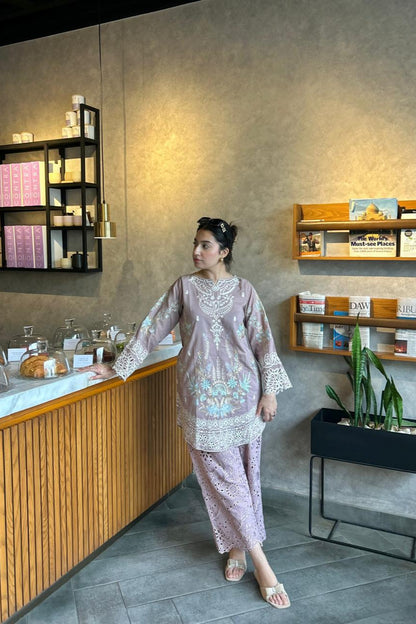 LIGHT MAUVE CO-ORD SET