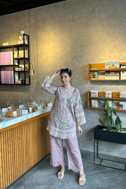 LIGHT MAUVE CO-ORD SET